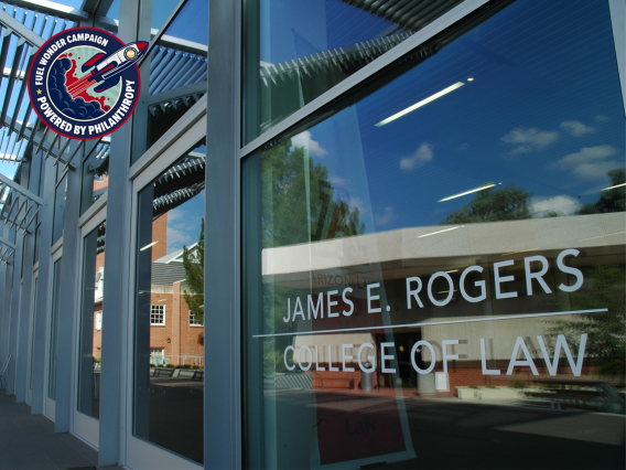 James E Rogers College of Law Sign