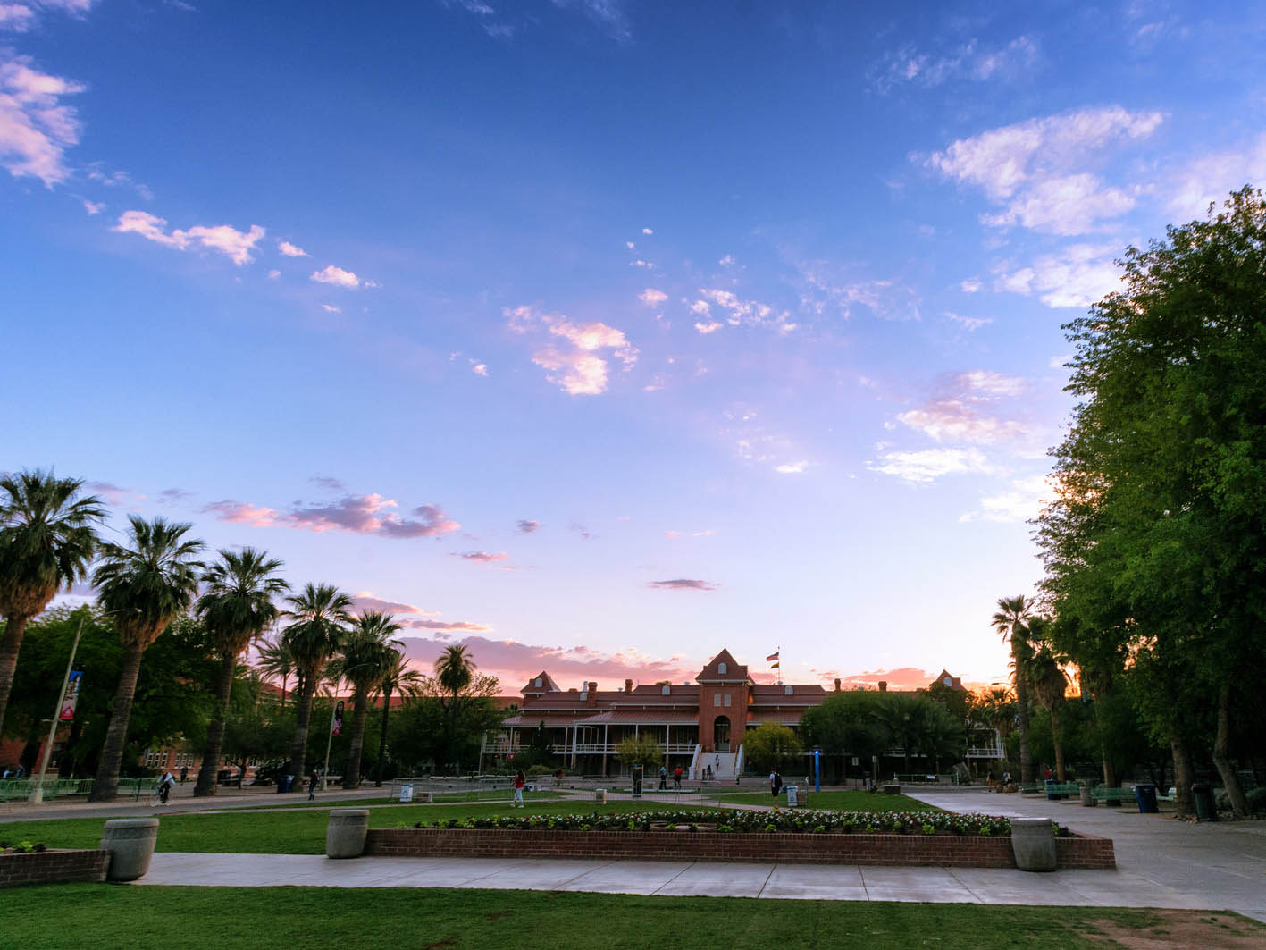 University of Arizona Old Main at sunset 