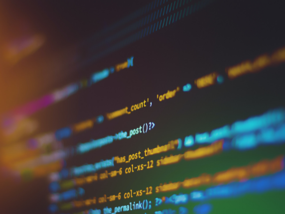 Backend code of a website or program