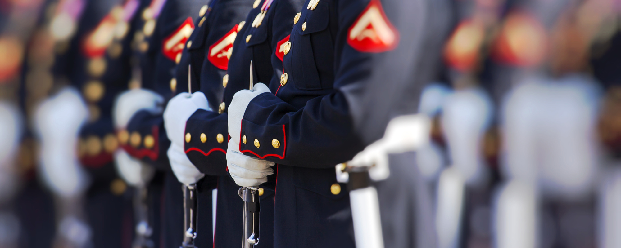 Marines stand in formation