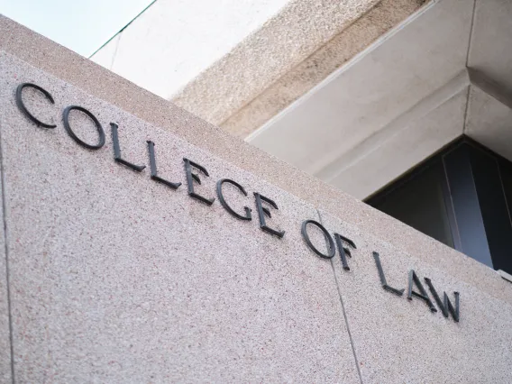 College of Law sign