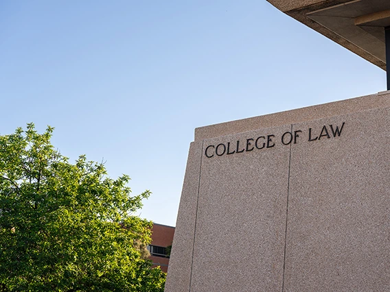 College of Law sign