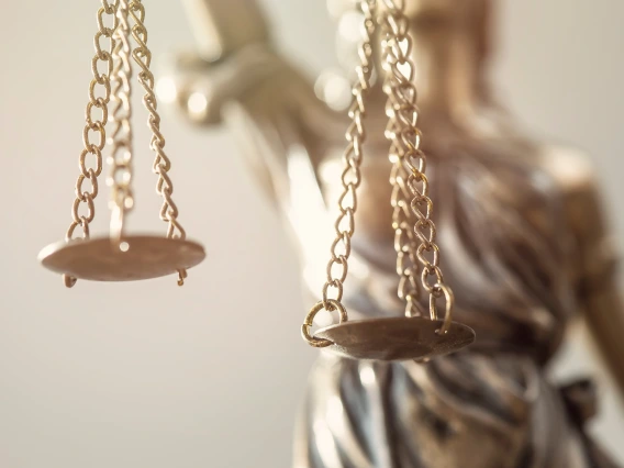 zoomed in lady justice
