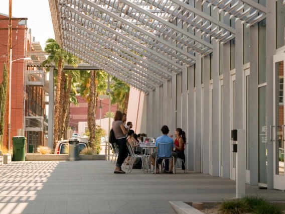 University of Arizona James E. Rogers College of Law courtyard