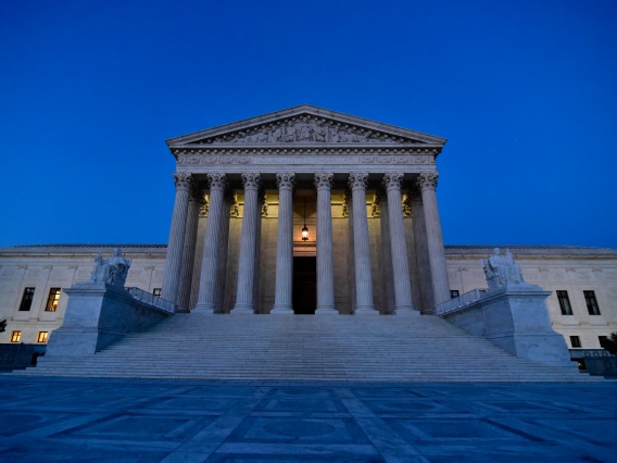 Exterior view of the United States Supreme Court