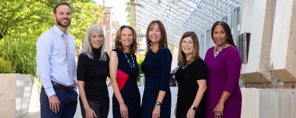 Legal Writing Team in College of Law Courtyard