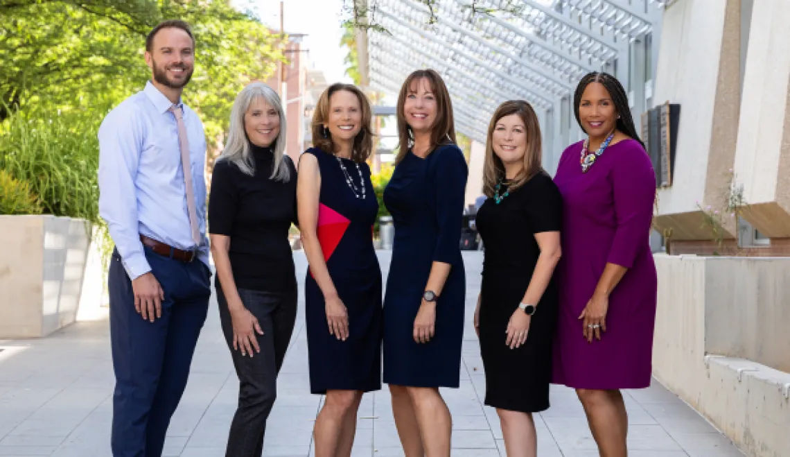 Legal Writing Team in College of Law Courtyard