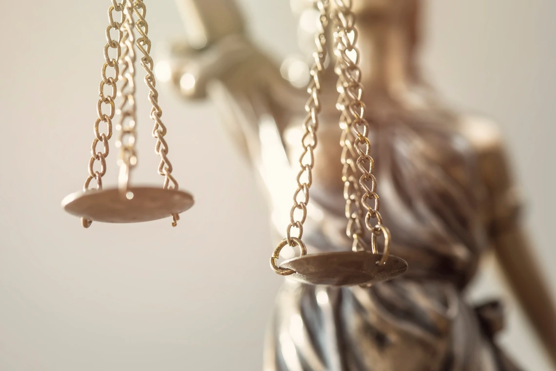 zoomed in lady justice