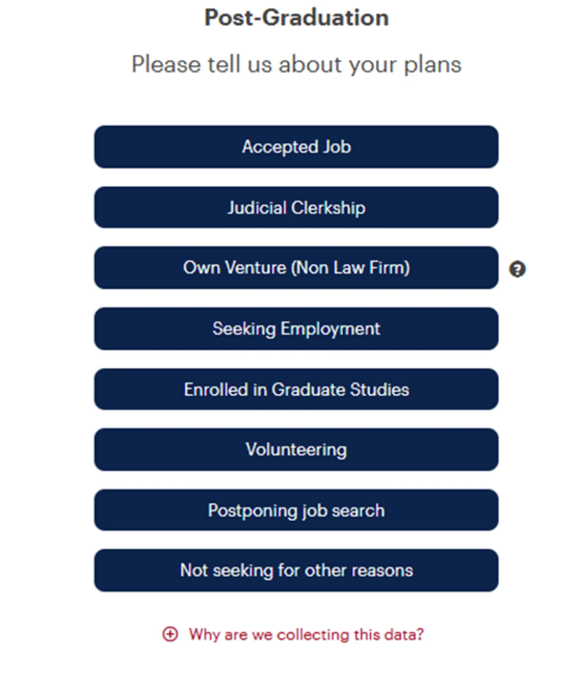 careercat post grad plans screenshot