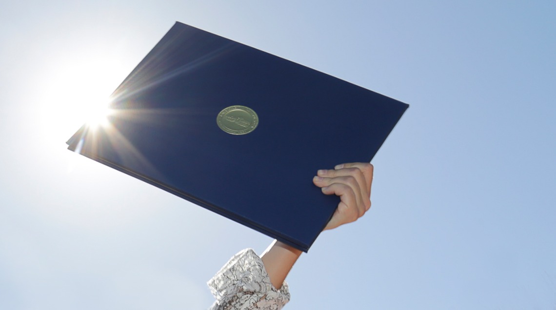 diploma in sunlight