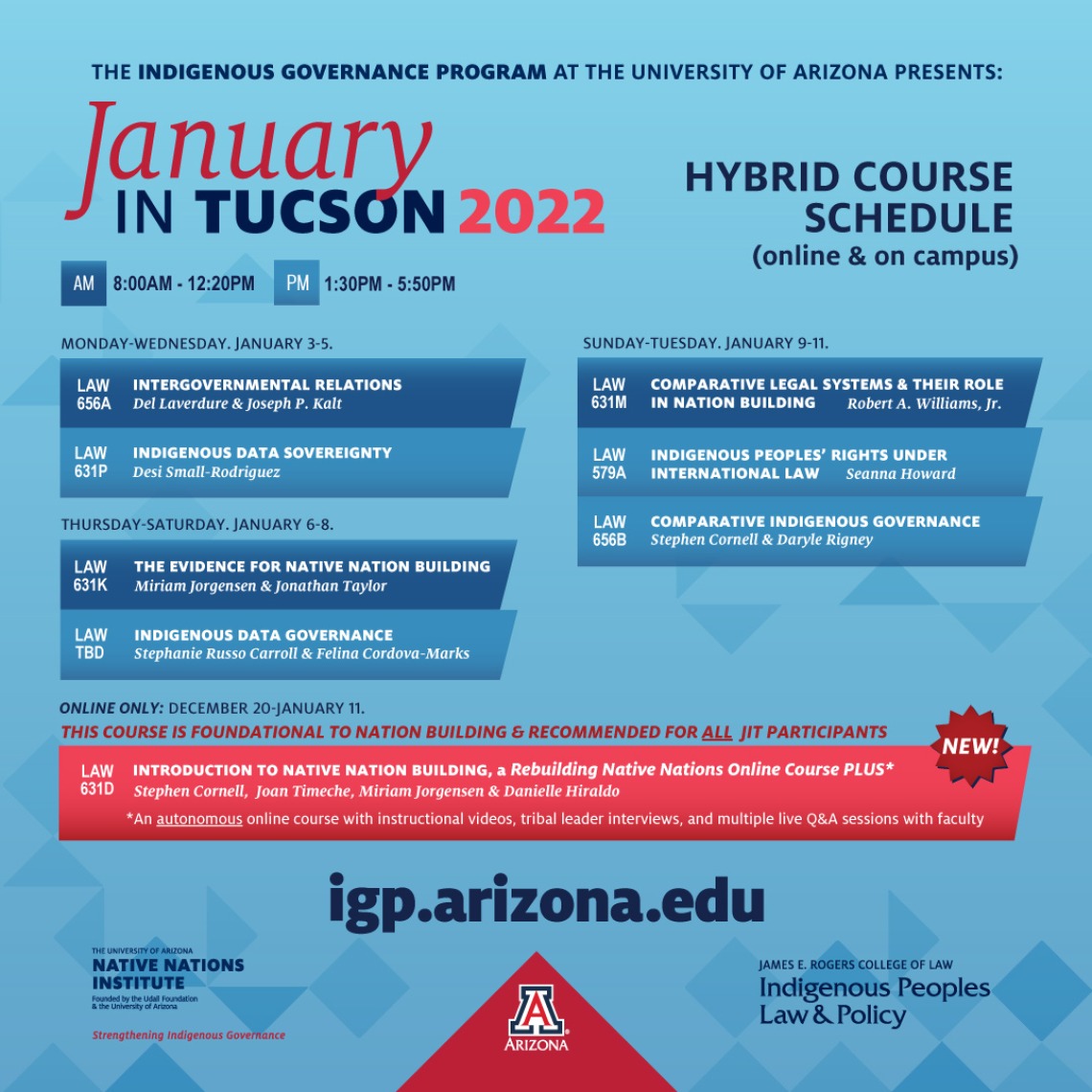 January in Tucson University of Arizona Law