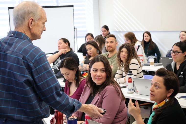 NNI co-founder and former Udall Center Director Steve Cornell's hybrid 'Intro to Native Nation Building' course was in high demand in 2024.