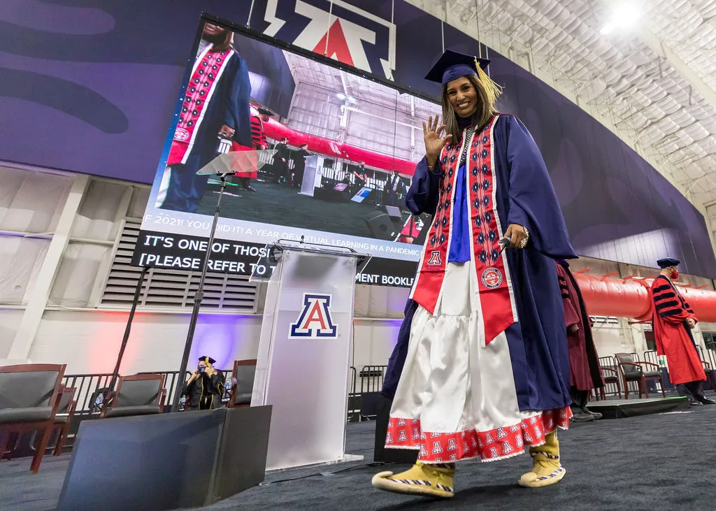 JD grad walking across stage 