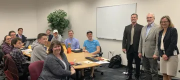 Arizona House of Representatives Majority Leader Warren Petersen and House Minority Leader Randall Friese guest speakers in Professor Kirsten Engel’s Arizona Legislation class.