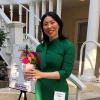 Jennifer Shim receiving Houghton-AWLA Scholarship from the Arizona Women Lawyers Association
