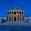 Exterior view of the United States Supreme Court